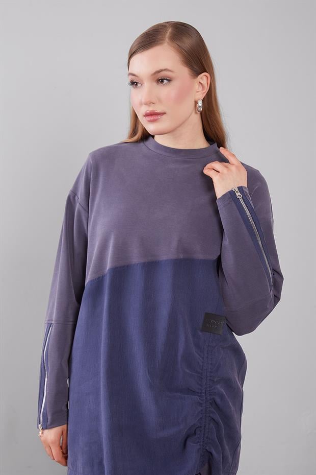 İndigo Manşet Detaylı İkili Takım