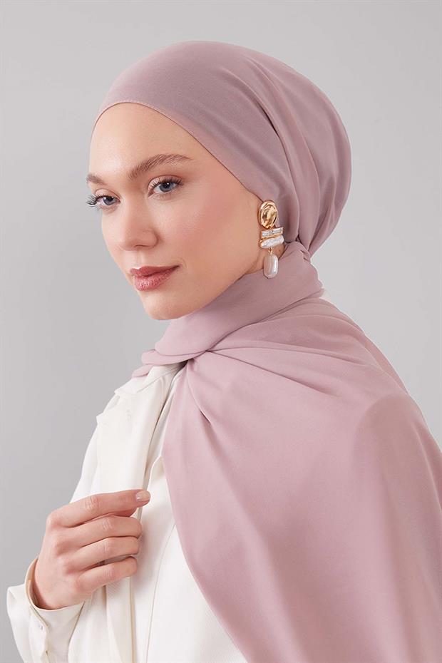 Koyu Pembe Lux Şifon Şal