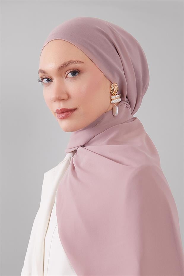 Koyu Pembe Lux Şifon Şal