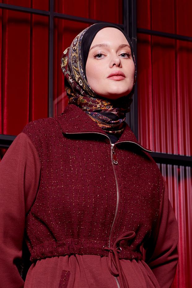 Koyu Lacivert Motif Desen Royal Şal