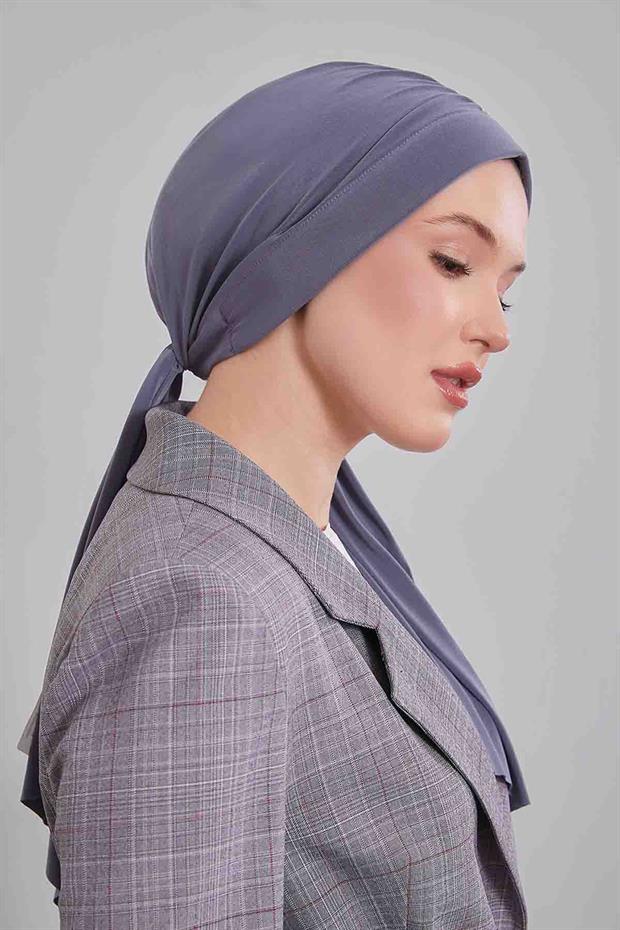 K.Gri Kelebek Desen Hazır Şal