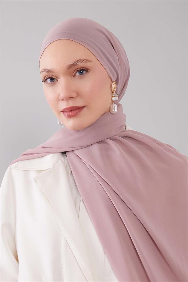 Koyu Pembe Lux Şifon Şal
