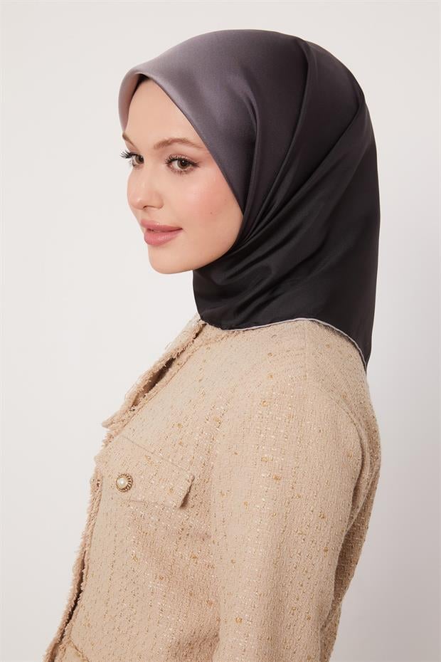 K.Pudra Geçişli Twill İpek Eşarp