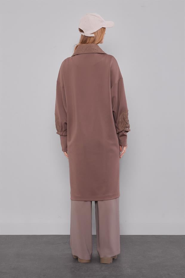 K.Taş Kol Kapitone Detaylı Kap