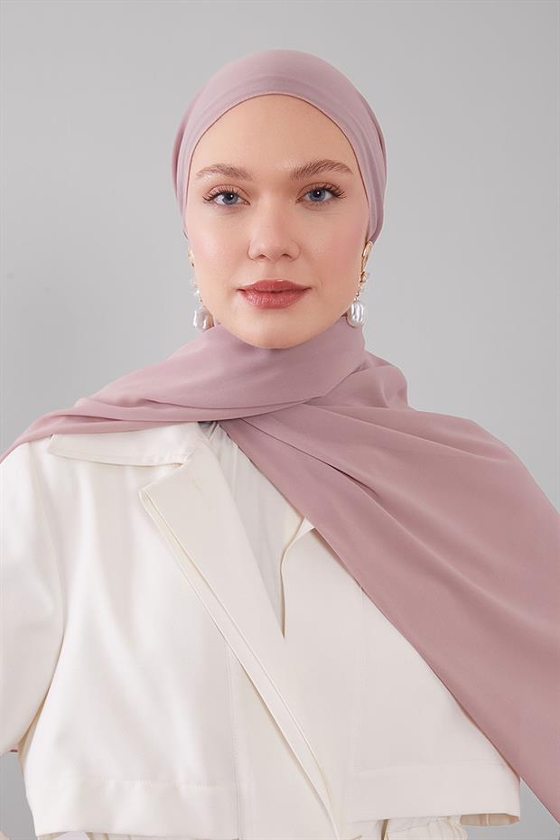 Koyu Pembe Lux Şifon Şal