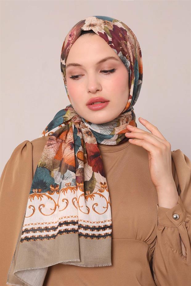 K.Vizon Varak Desen Pamuk Şal