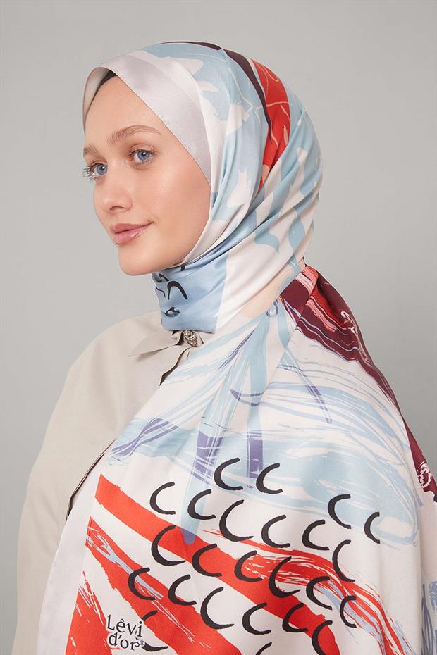 Koyu Vizon Fırçalı Desen Twill Şal