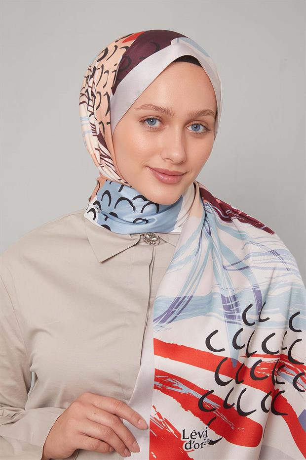 Koyu Vizon Fırçalı Desen Twill Şal