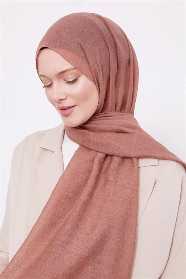 Kahve Arlyn Düz Şal