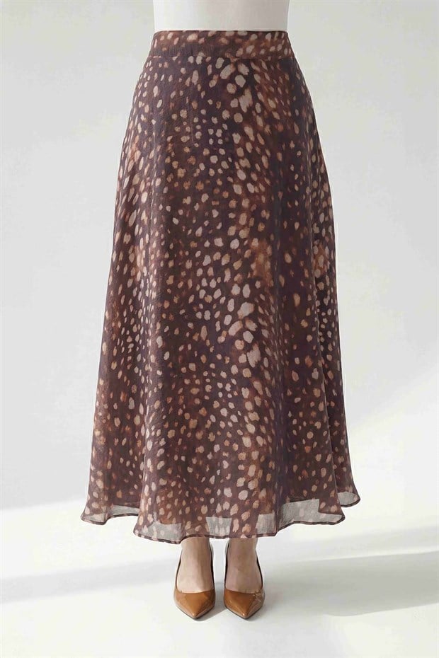 Kahve Bambi Desen Etek