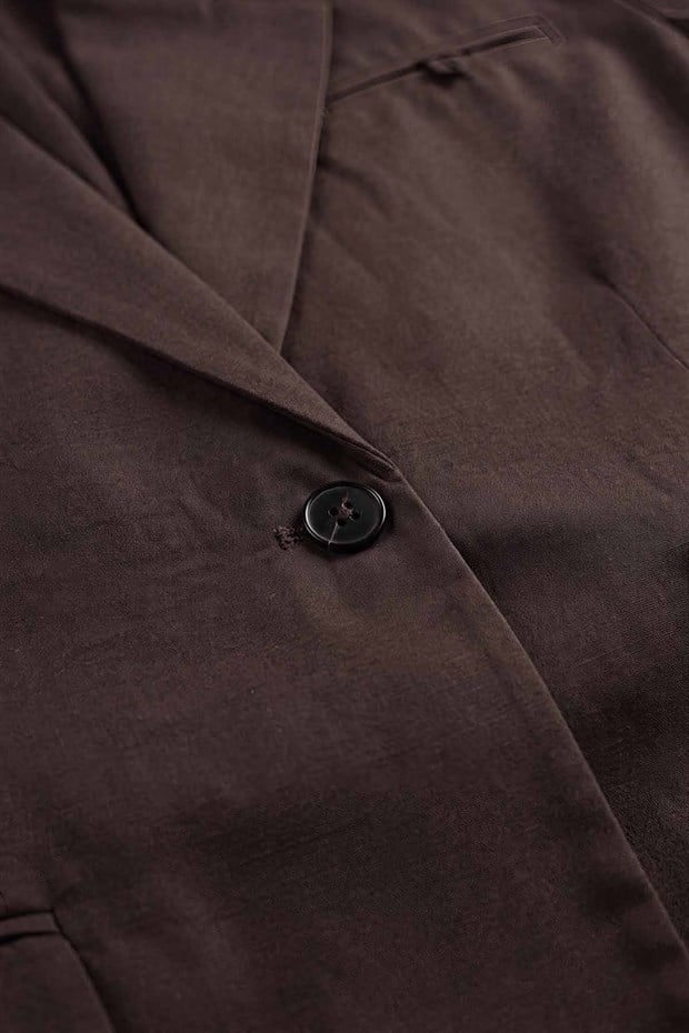 Kahve Blazer Ceket