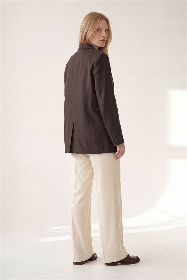 Kahve Blazer Ceket