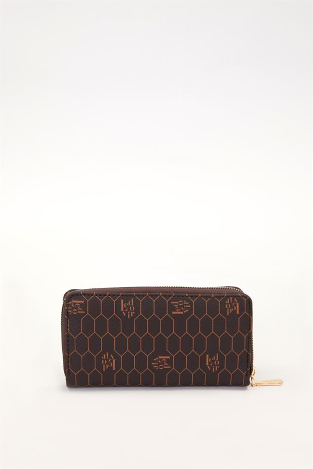 KAHVE Çift Gözlü Cüzdan