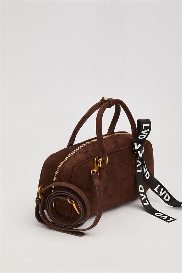 Kahve Çıtçıt Askılı Omuz Çantası