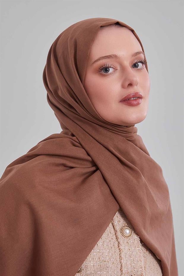 Kahve Düz Tensel Şal