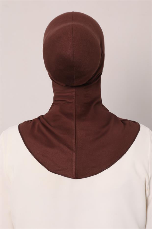 Kahve Hijabchi Boyunluklu Bone