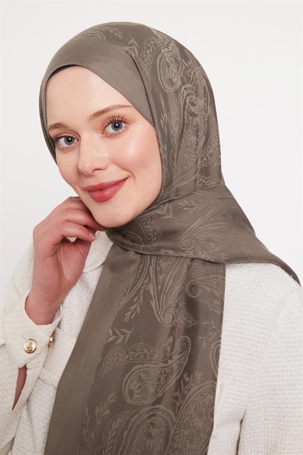 Kahve Hint Desen Grazia Şal