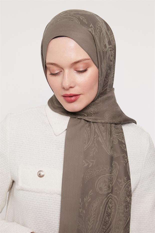 Kahve Hint Desen Grazia Şal