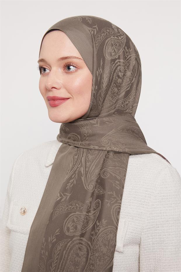 Kahve Hint Desen Grazia Şal