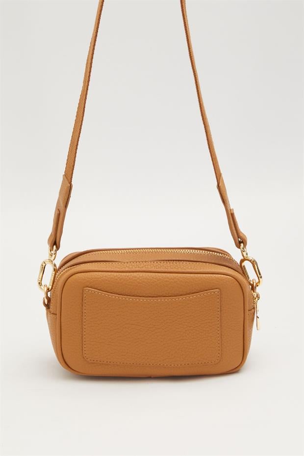 Kahve Kalın Kuşak Askılı Omuz