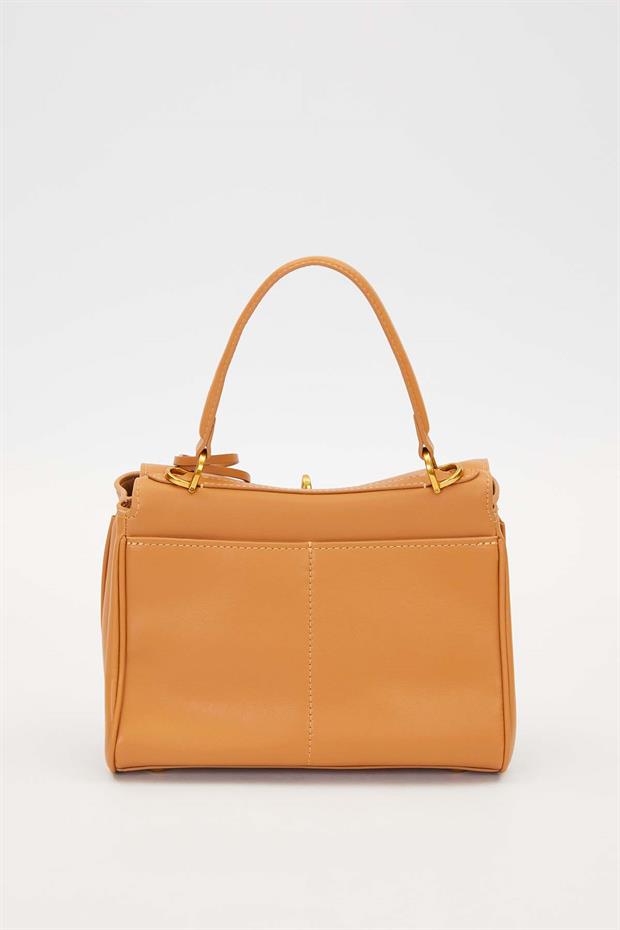 Kahve Kompakt Model El Çantası