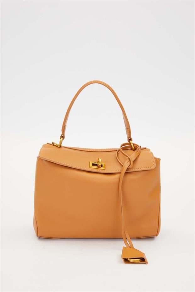 Kahve Kompakt Model El Çantası