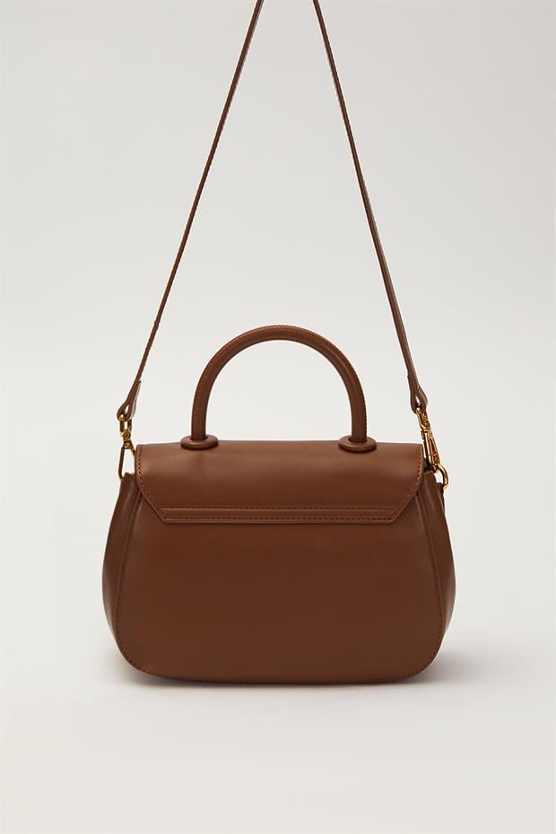 Kahve LVD Logolu Omuz Çantası