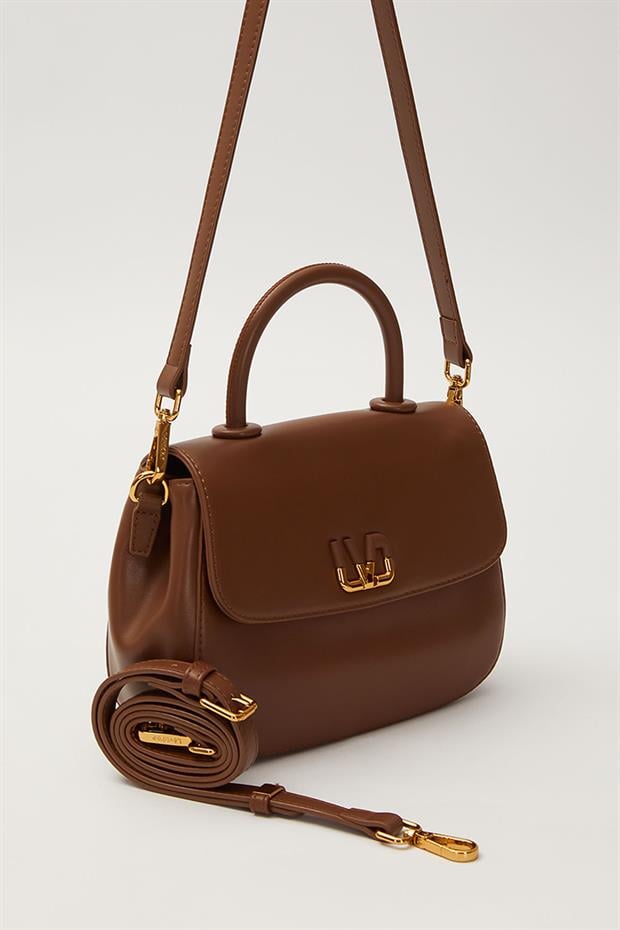 Kahve LVD Logolu Omuz Çantası