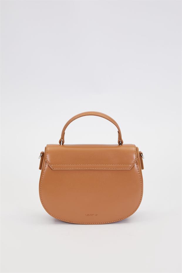Kahve Zincir Askı Detaylı El Çantası
