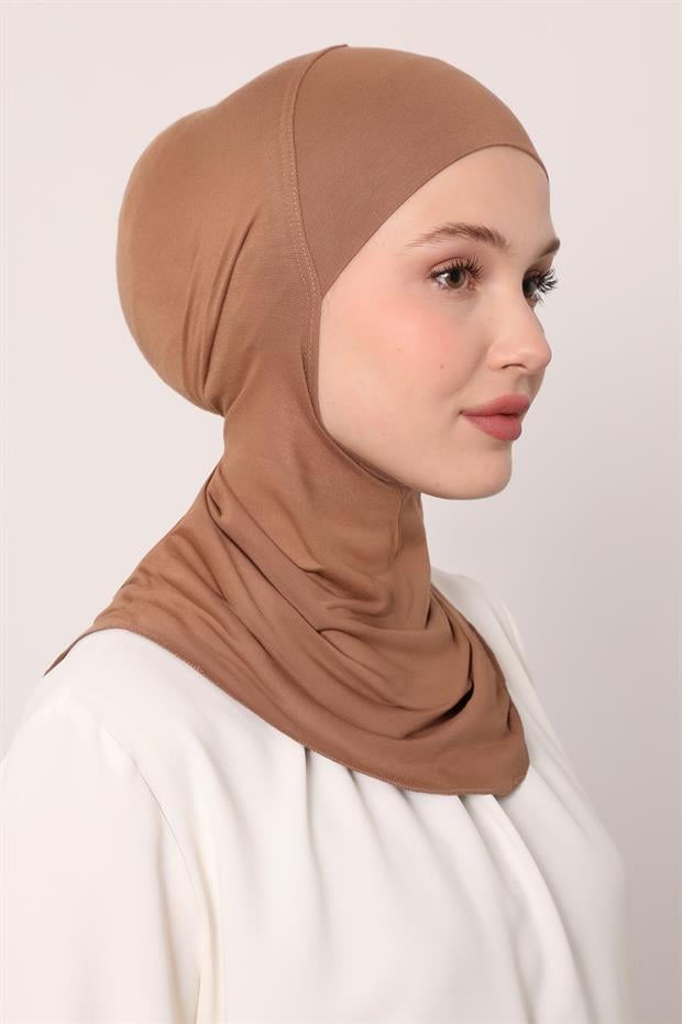 Karamel Hijabchi Boyunluklu Bone