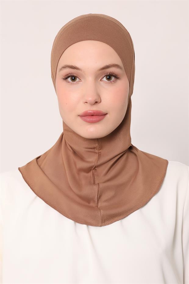Karamel Hijabchi Boyunluklu Bone