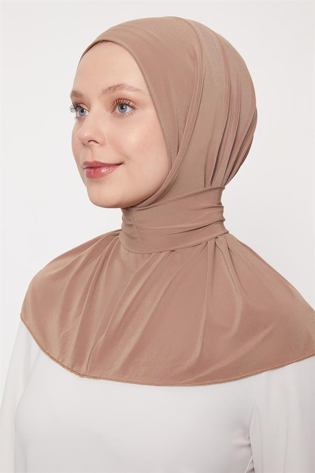 Karamel Pratik Spor Çıtçıt Şal Bone