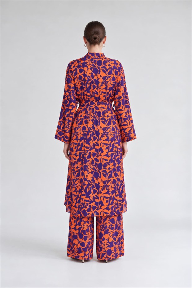 Kimono Pantolon Takım Oranj