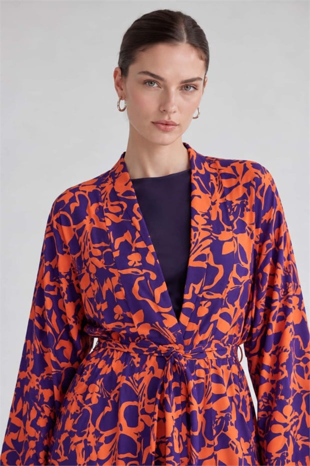 Kimono Pantolon Takım Oranj