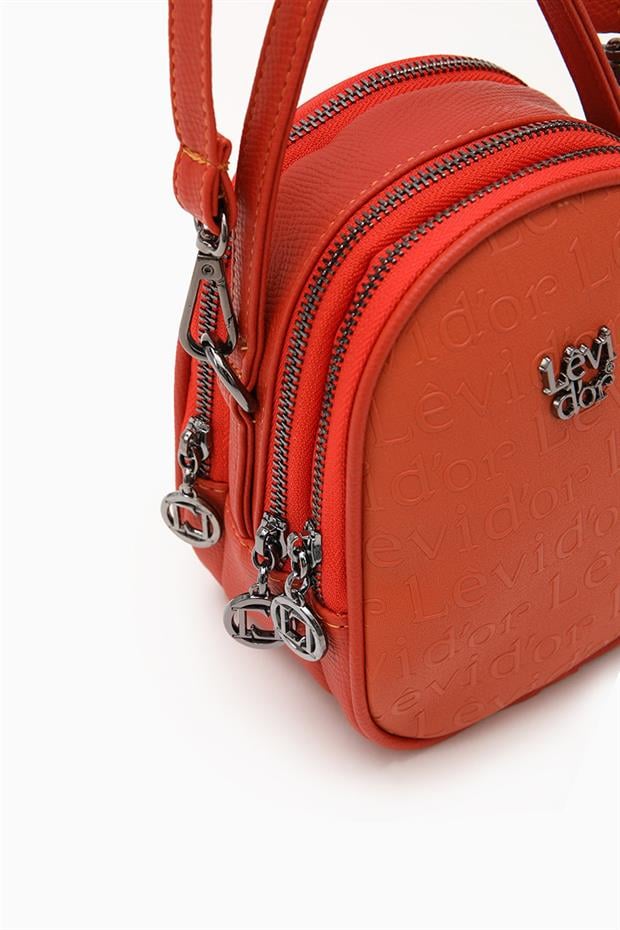 Kiremit Oval Model Omuz Çantası