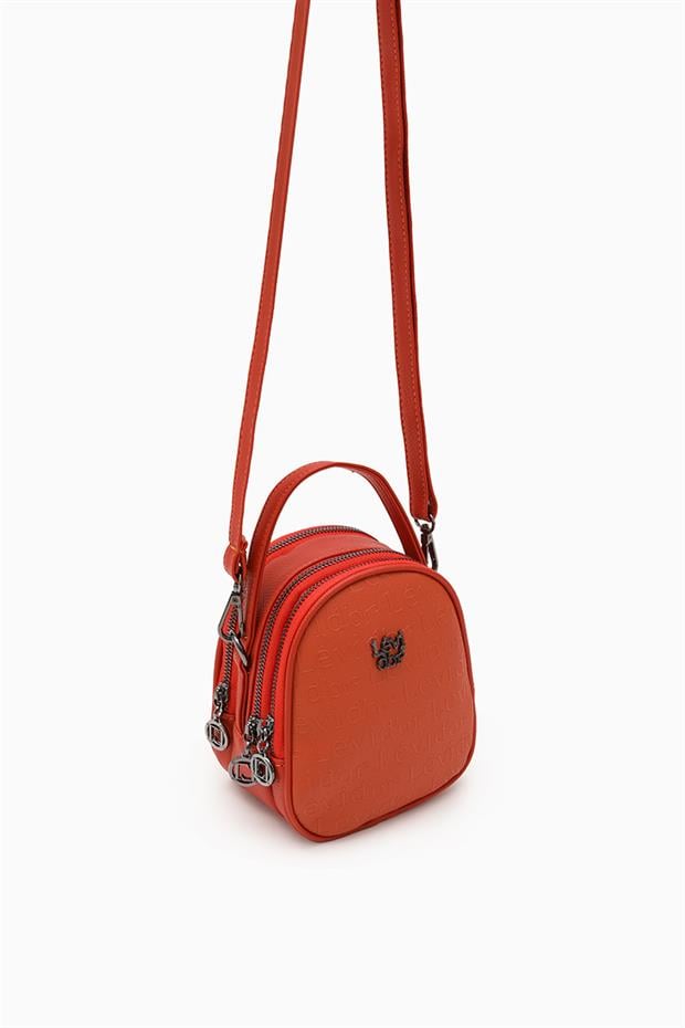 Kiremit Oval Model Omuz Çantası