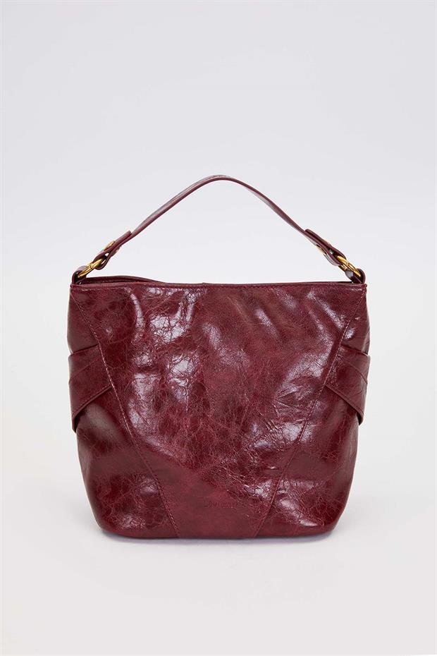 Kırmızı Cep Görünümlü El Çantası