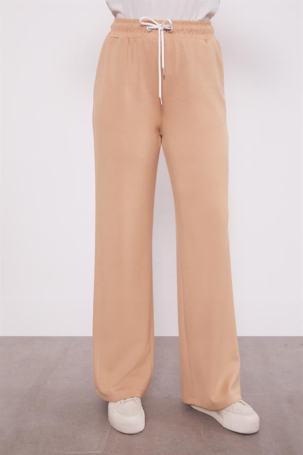 KOYU BEJ İnci Kol Detaylı Spor Takım