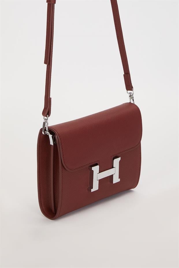 Koyu Kahve Düz Form Omuz Çantası