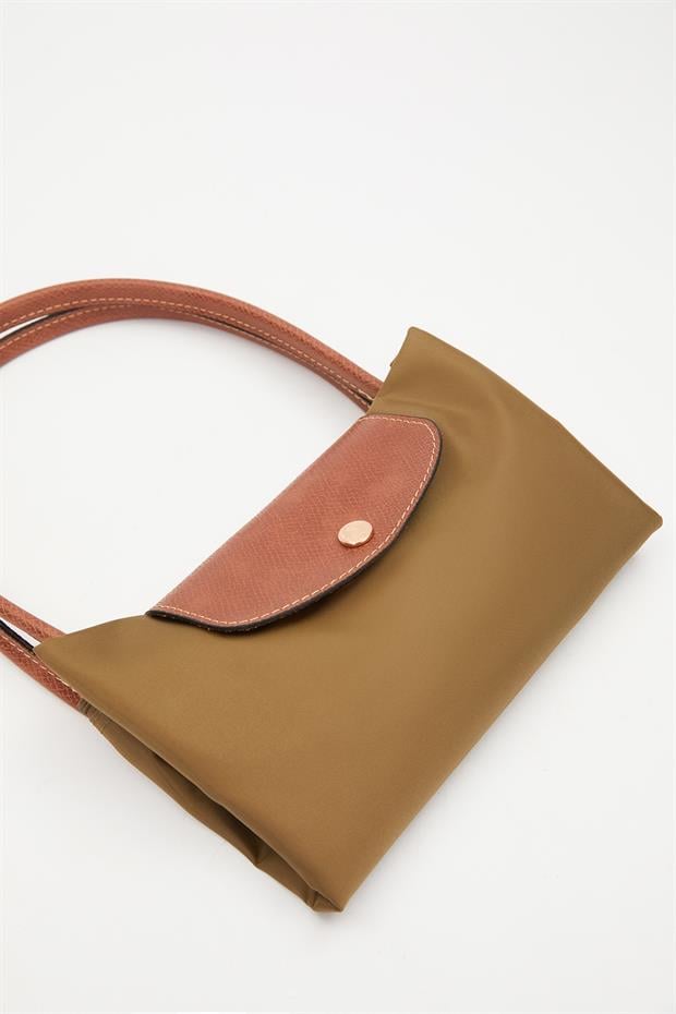 Koyu Yeşil Deri Askılı Tote Omuz Çantası