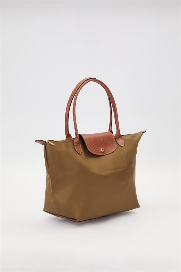 Koyu Yeşil Deri Askılı Tote Omuz Çantası