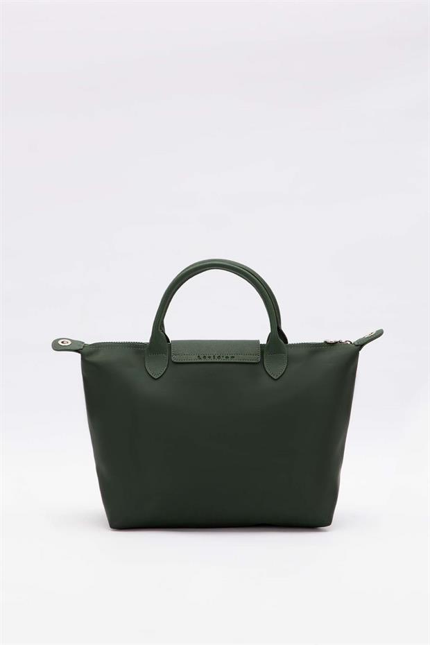 KOYU YEŞİL C12 9604 Deri Kapaklı Omuz Çantası