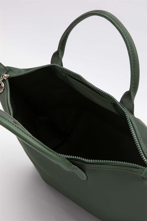 KOYU YEŞİL C12 9604 Deri Kapaklı Omuz Çantası