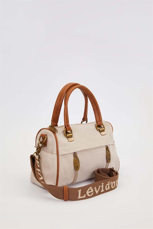 Krem Çok Gözlü El Kanvas El Çanta