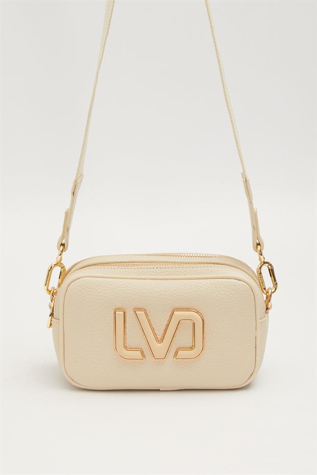 Krem Kalın Kuşak Askılı Omuz