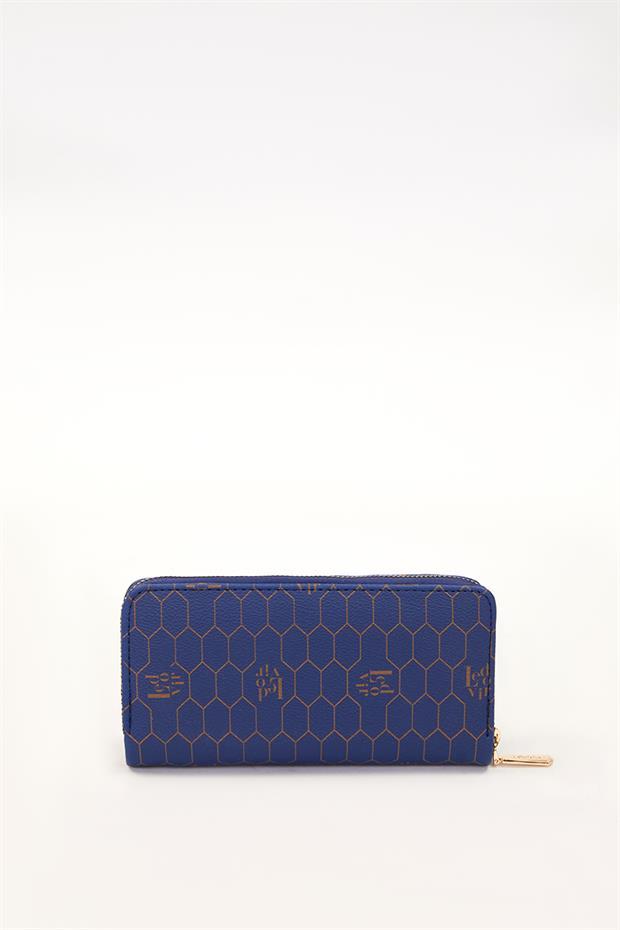 Lacivert Çift Gözlü Cüzdan