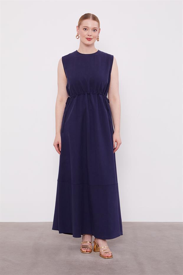 Lacivert Vatkalı Cupra Ceket Takım