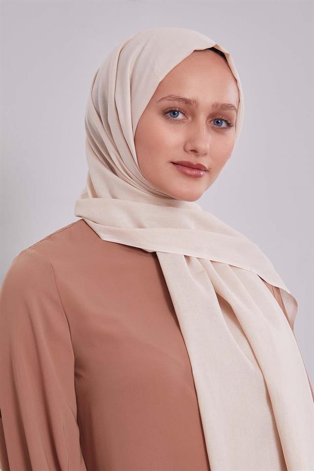 Latte Düz Tensel Şal