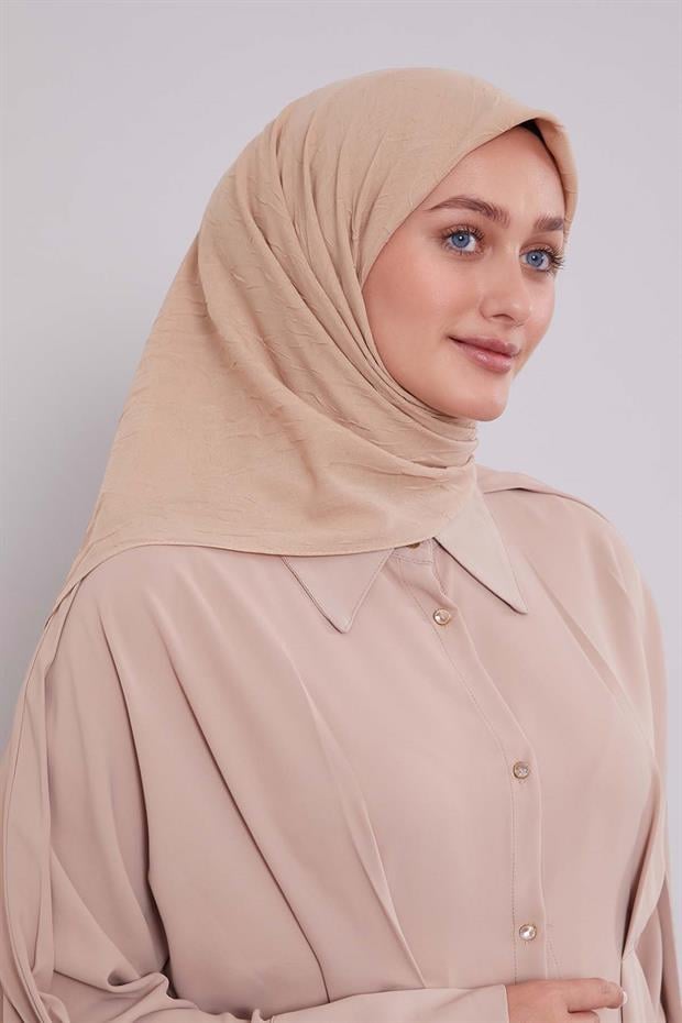 Latte Kraş Şifon Eşarp