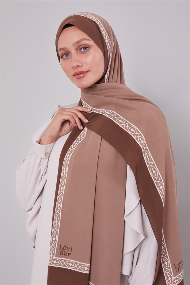 Latte Örgü Desen Medine İpeği